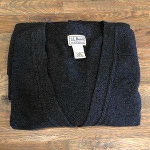 LL Bean men’s lambs wool button down sweater